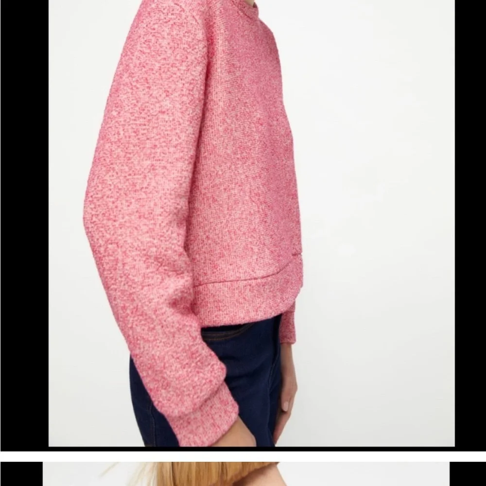 Zara size small new with tags generous fit fleece lined sweater sweatshirt - Picture 4 of 16